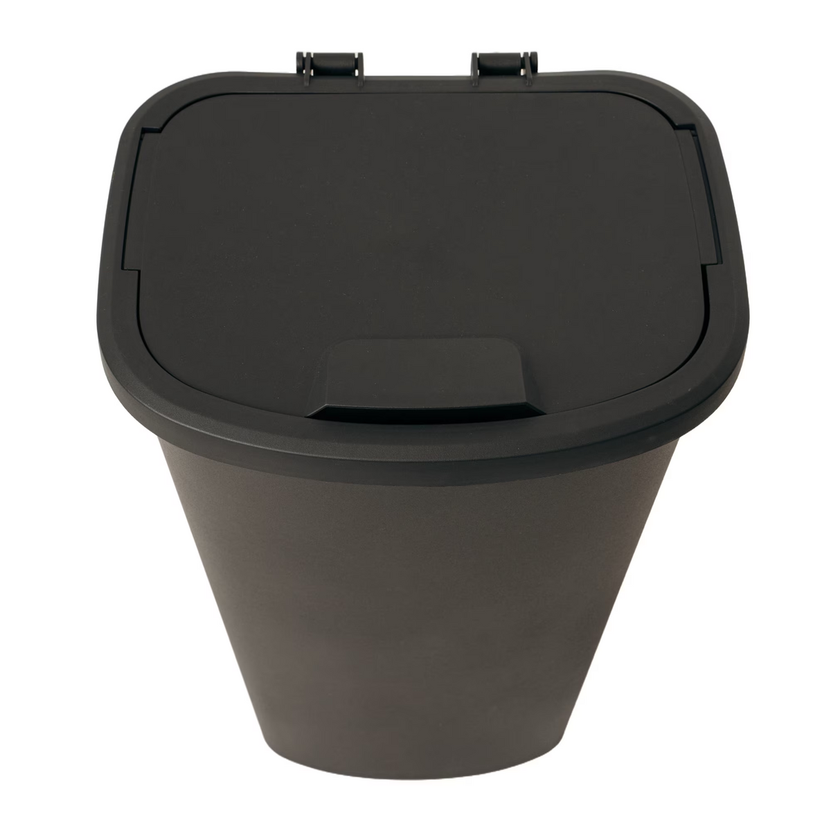 Mainstays 11 Gallon Plastic Kitchen Trash Can with Lift-Top Lid, Black