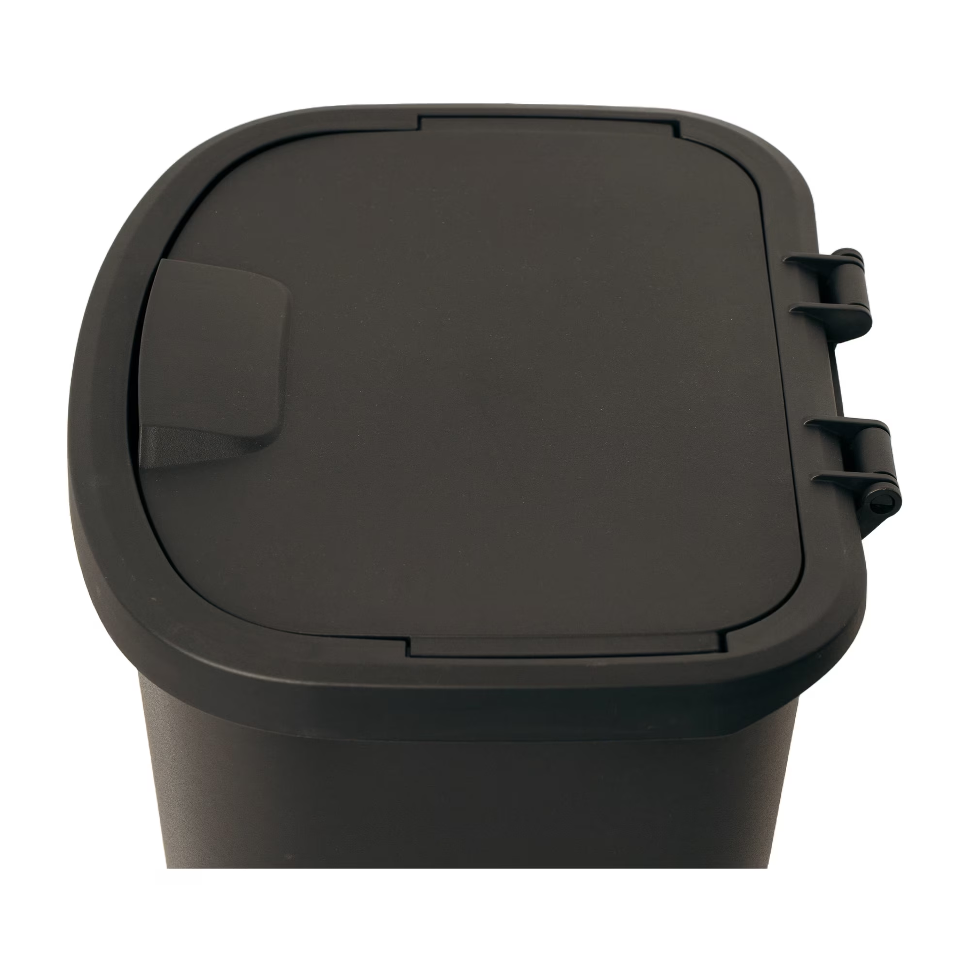Mainstays 11 Gallon Plastic Kitchen Trash Can with Lift-Top Lid, Black