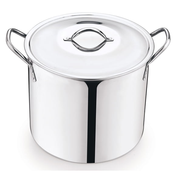Mainstays 8-Qt Stainless Steel Stock Pot with Metal Lid