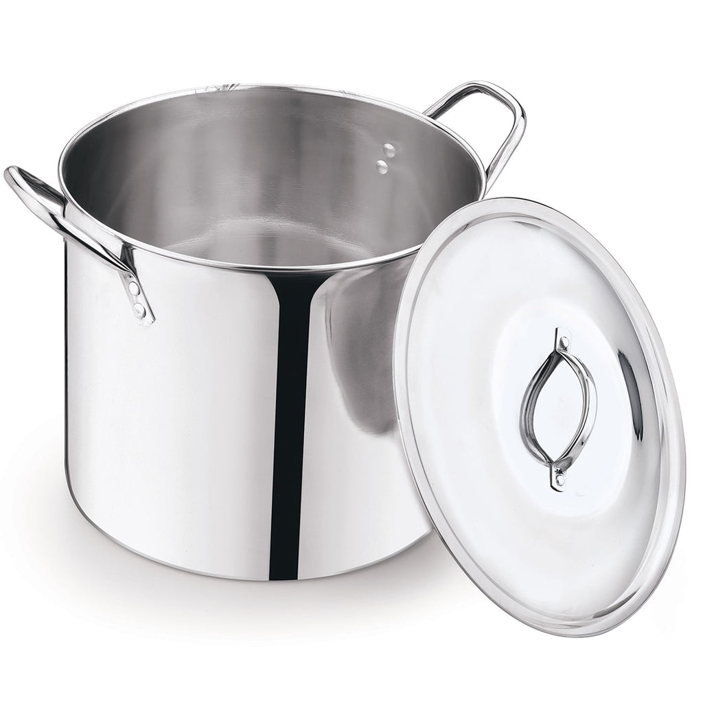 Mainstays 8-Qt Stainless Steel Stock Pot with Metal Lid