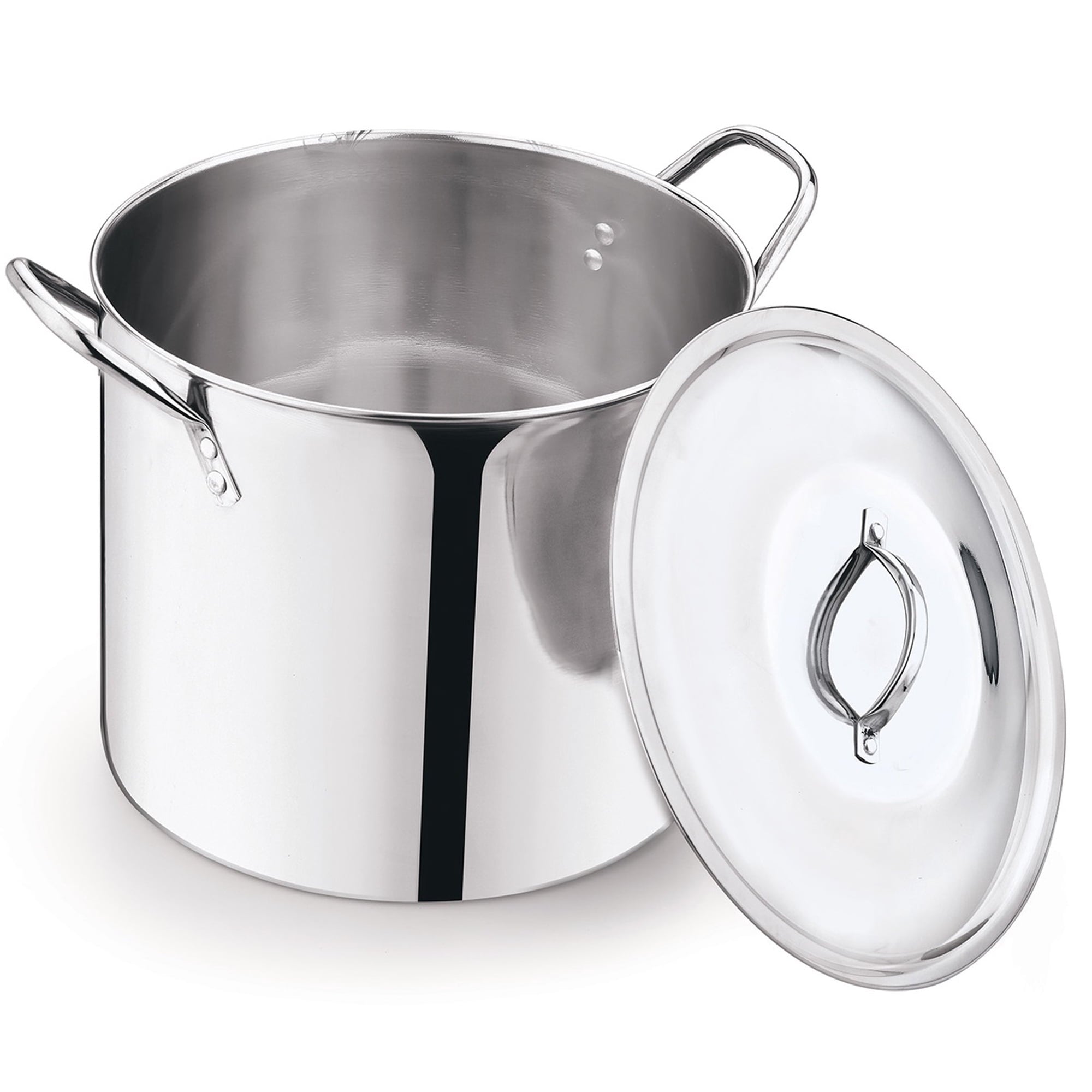 Mainstays 8-Qt Stainless Steel Stock Pot with Metal Lid